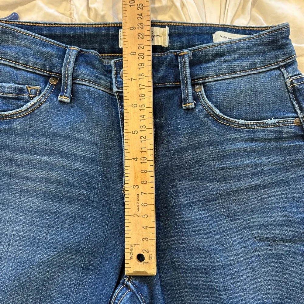 Jessica Simpson Kiss Me Super Skinny Jeans Dark Wash Blue Stretch Size 26 - Picture 8 of 10